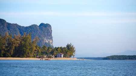 tropical beach, Andaman Sea Shore in Thailandの写真素材