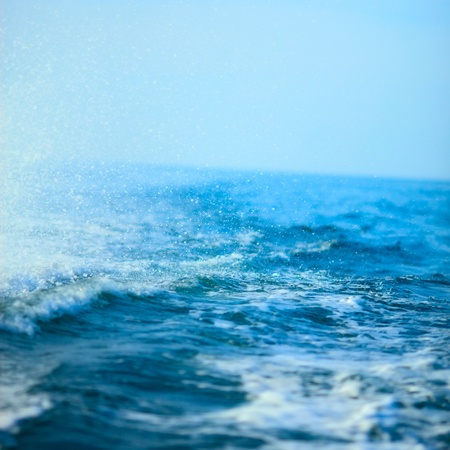 blue ocean wave background, Andaman Sea, Thailandの写真素材