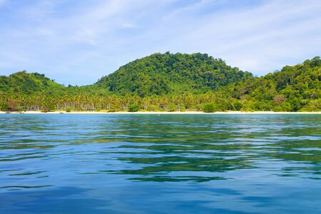 tropical beach, Andaman Sea Shore in Thailandの写真素材