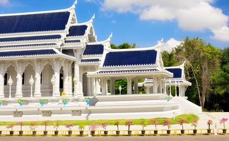 Kaew Grovaram Temple in Krabi town, Thailandの写真素材
