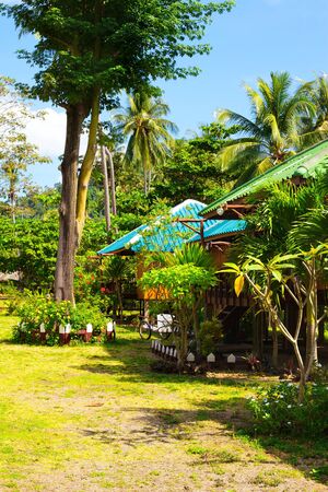 beautiful bungalow resort in jungle, Krabi, Thailandのeditorial素材