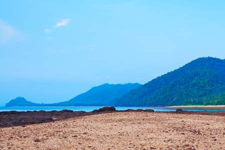 Andaman Shore at evening, Koh Libong, Thailandの写真素材