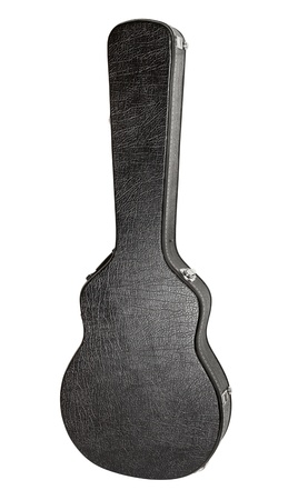 hard case for electric guitar, isolated on whiteの写真素材