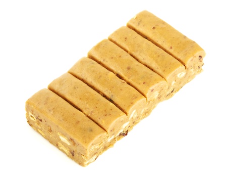 east sweets, sherbet with nuts, isolated on whiteの写真素材