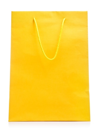 colorful paper shopping bag, isolated on whiteの写真素材