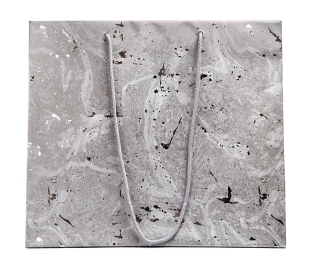 colorful paper shopping bag, isolated on whiteの写真素材