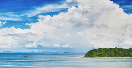 landscape with sea and clouds, Asia, Thailandの写真素材