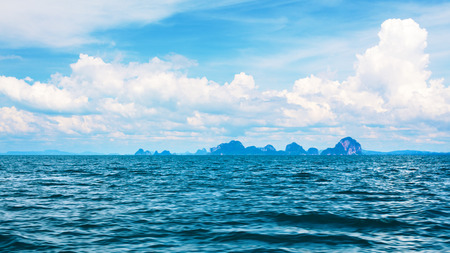 landscape with sea and clouds, Asia, Thailandの写真素材