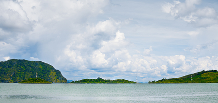 landscape with sea and clouds, Asia, Thailandの写真素材