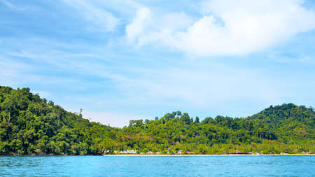 landscape with sea and clouds, Asia, Thailandの写真素材