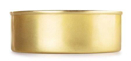 closed tincan, isolated on white, front viewの写真素材