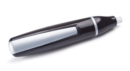 nose and ear hair trimmer, isolated on whiteの写真素材