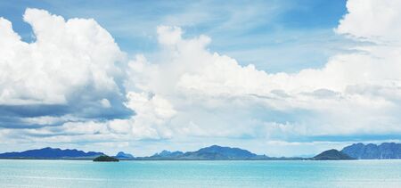 landscape with sea and clouds, Asia, Thailandの写真素材