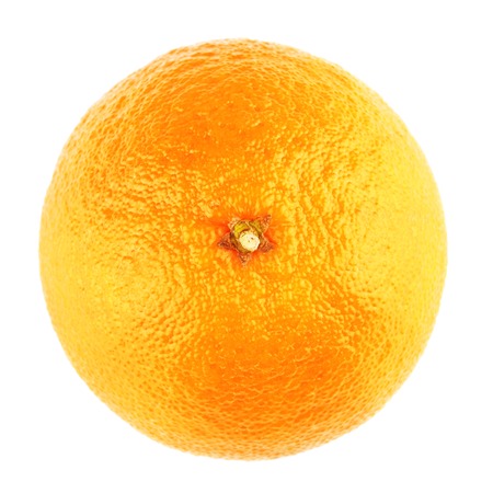 fresh orange mandarine, isolated on white backgroundの写真素材