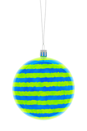 christmas ball isolated on white background, 3d illustrationの写真素材