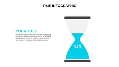 Business data visualization. Hourglass chart. Vector business template for presentation. Creative concept for infographic.のイラスト素材