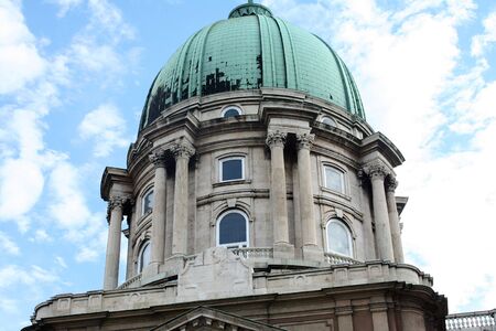 Close-up of a old building roofの写真素材
