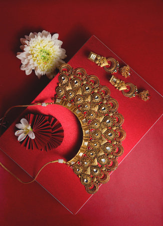 Gold Jewelry Necklaceの写真素材