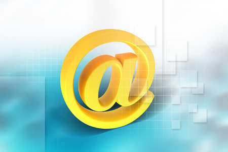 Digital illustration of  Email sign in colour  backgroundの写真素材