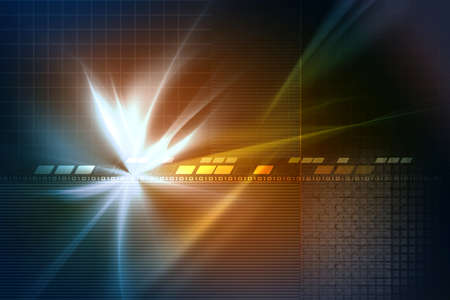 Digital illustration of digital background の写真素材