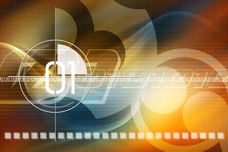 Digital illustration of digital background の写真素材