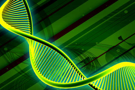 Digital illustration of  a dna in white background の写真素材