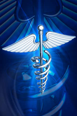 Digital illustration of medical sign in white background