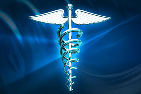 Digital illustration of medical  symbol in colour background の写真素材