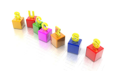 Digital illustration of puzzle in white background