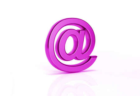 Digital illustration of mail in white background