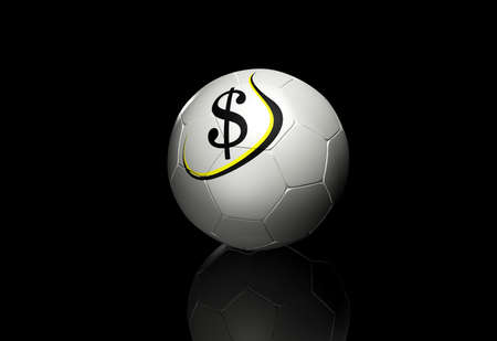 Digital illustration of dollar and magnet in colour backgroundの写真素材