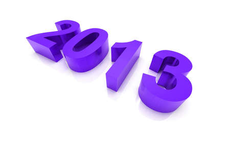 New 2013 year greeting card made in origami style, vector illustration, lucky 2013, happy new year 