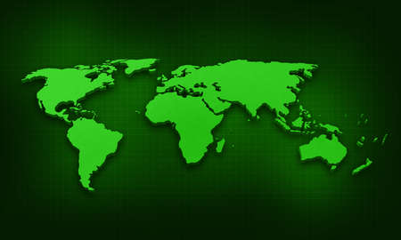 Digital Illustration of world map in colour backgroundの写真素材
