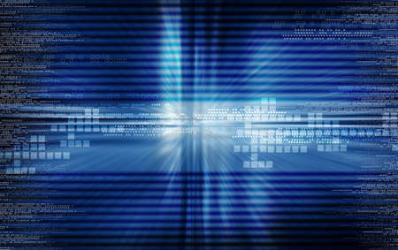 Digital illustration of digital background in colourの写真素材