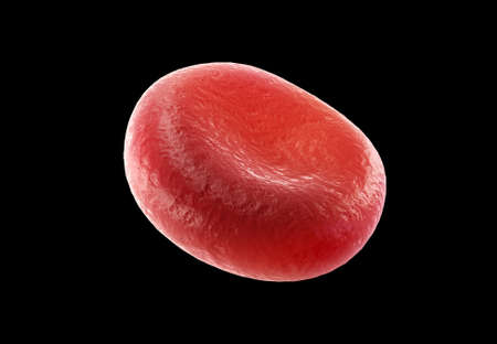 digital illustration of streaming blood cell