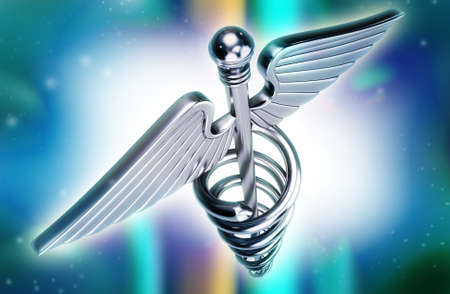 3d medical icon on a colour background