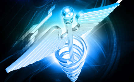 Digital illustration of medical icon in a colour backgroundの写真素材