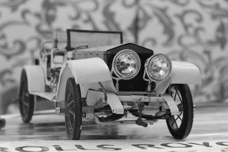 An old car model on displayの写真素材