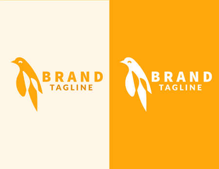 Bird logo vector art designのイラスト素材