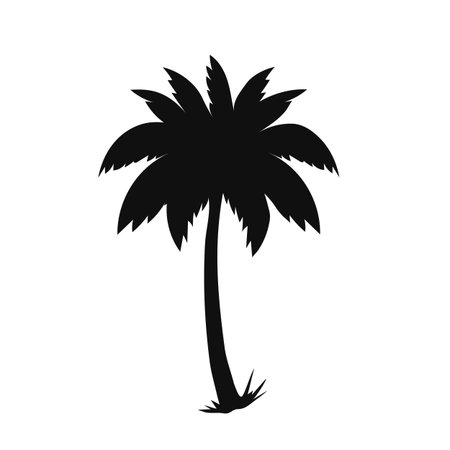 Palm tree icon. Simple illustration of palm tree vector icon for webのイラスト素材