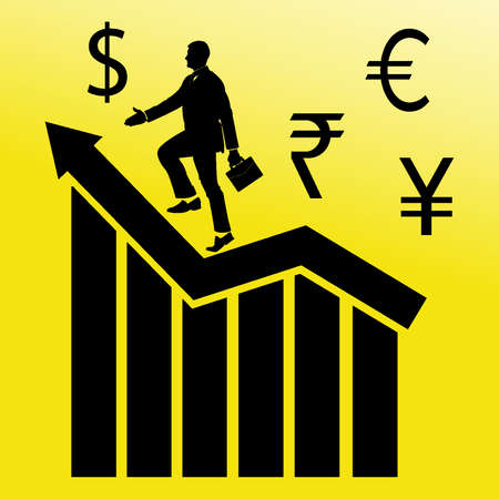 Economic and career growthのイラスト素材