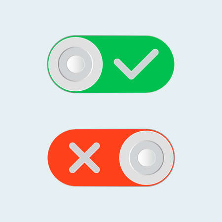 Toggle switchのイラスト素材