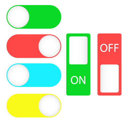 Toggle switchのイラスト素材