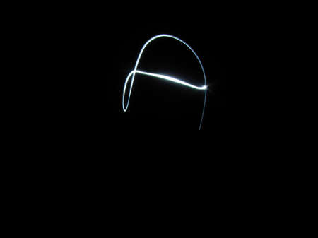 Picture of Light Streaks. Long Exposure Photographyの写真素材