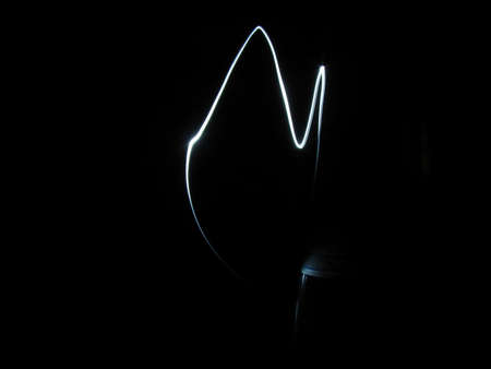 Picture of Light Streaks. Long Exposure Photographyの写真素材