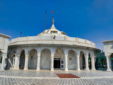 Jaipur, India Circa 2021: Picture of architecture, interiors and design of Jain temple in pinkcity Jaipur shot in morningのeditorial素材
