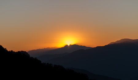 Scenic Landscape, Landscape view of Himalaya snow mountains in Chopta Valley of Uttarakhand, India
