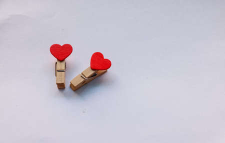 Valentines Day background. Red hearts Love And valentines Day Concept on an isolated colorful...