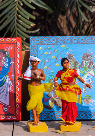 Unidentified dancers perform traditional dance.の写真素材