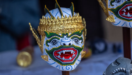 Traditional mask of Khonkaen.の写真素材
